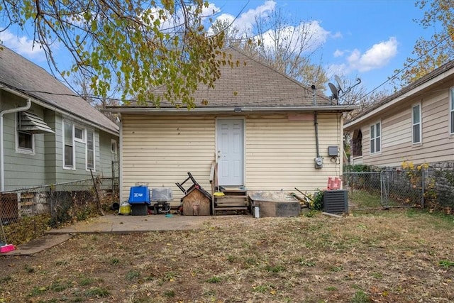 rear view of property with a patio