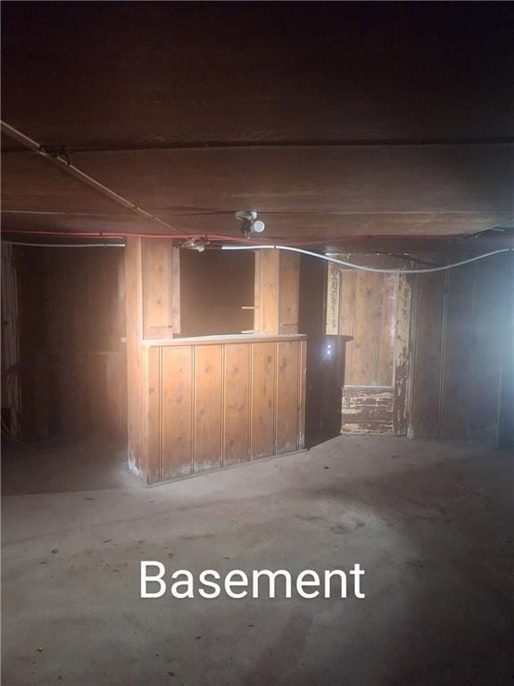 view of basement