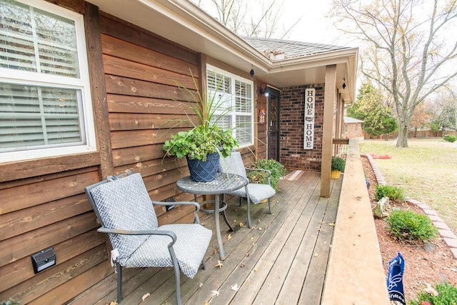 view of wooden terrace