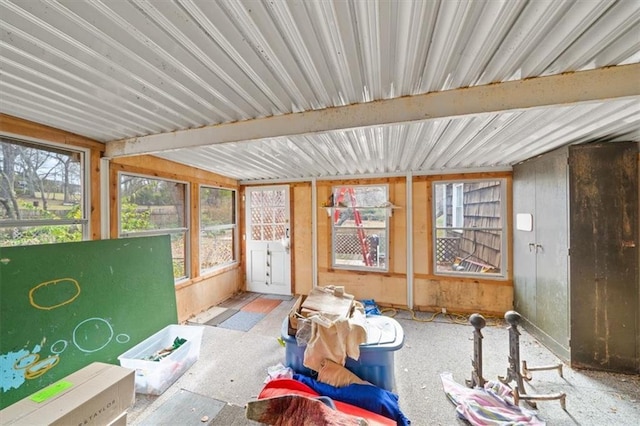 sunroom featuring a healthy amount of sunlight