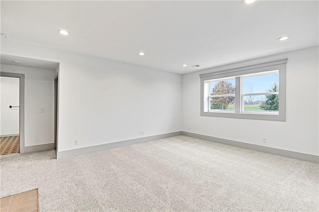 view of carpeted empty room