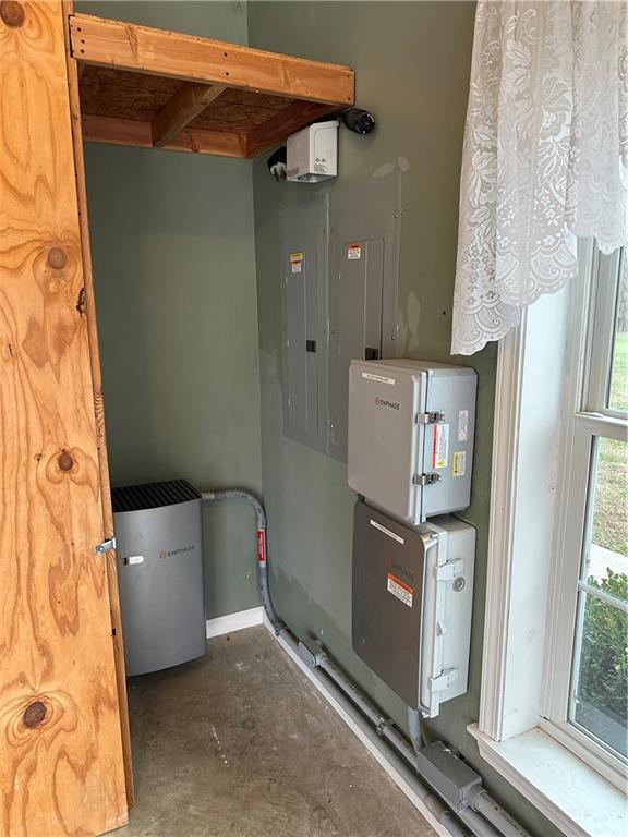 utility room with electric panel