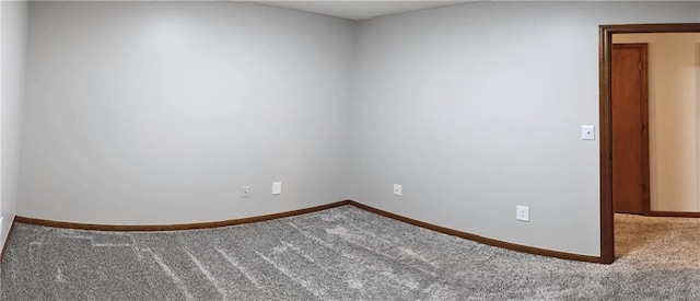 view of carpeted empty room