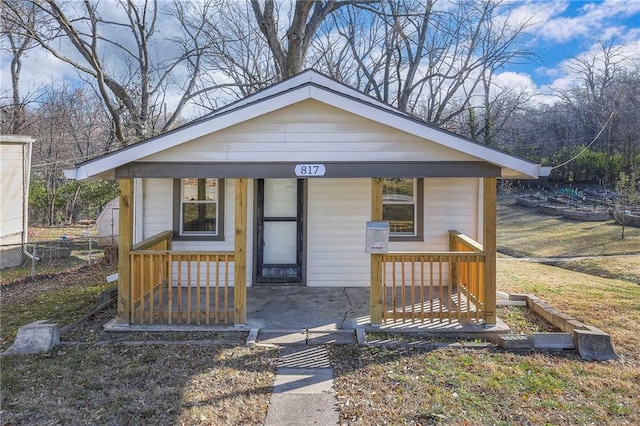 bungalow with a porch