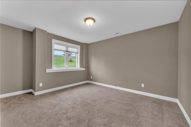 view of carpeted empty room