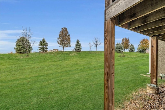 view of yard featuring a rural view