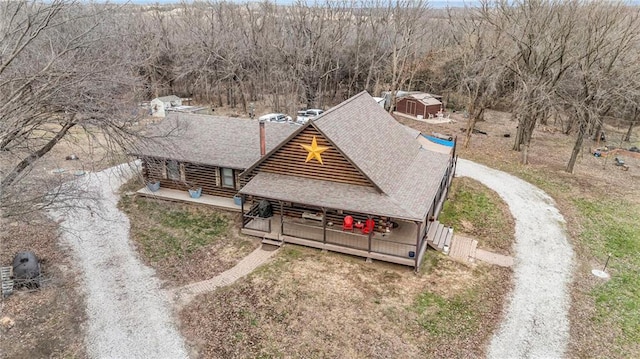 birds eye view of property