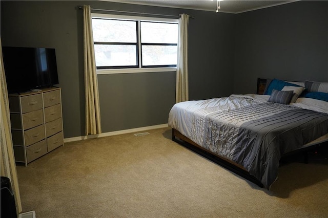 bedroom with carpet flooring