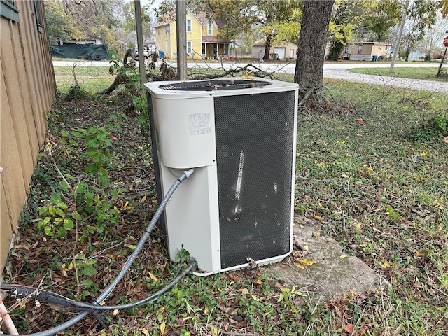 exterior details featuring central AC unit