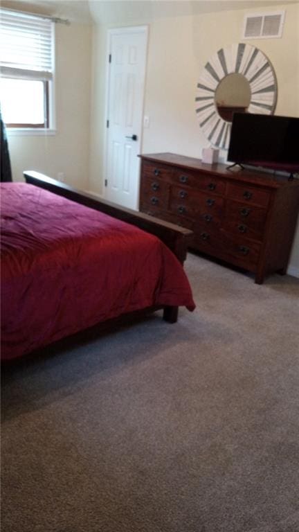 bedroom with carpet and ceiling fan