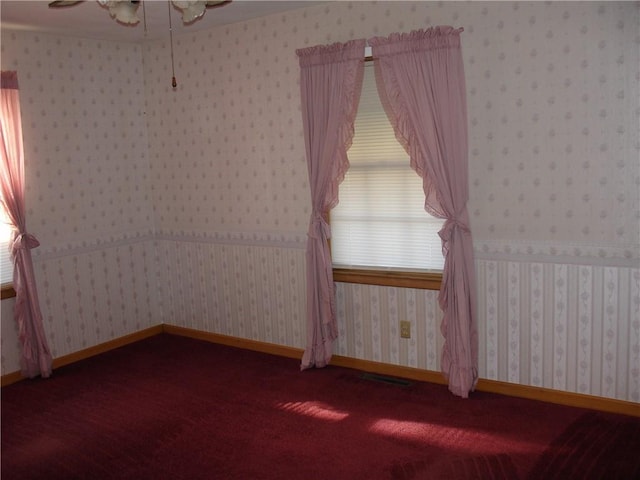 view of carpeted empty room