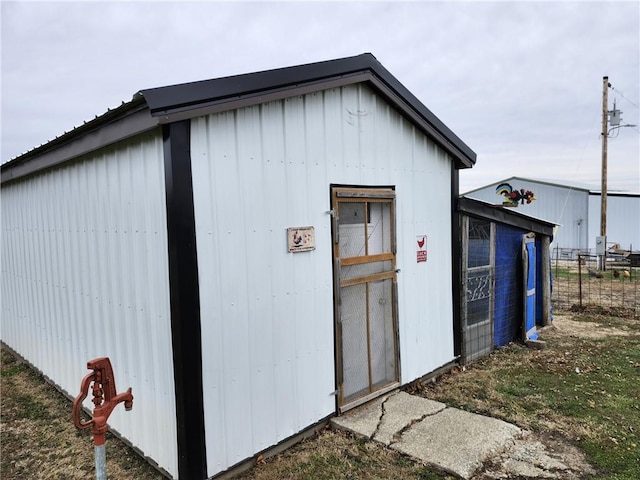 view of outbuilding