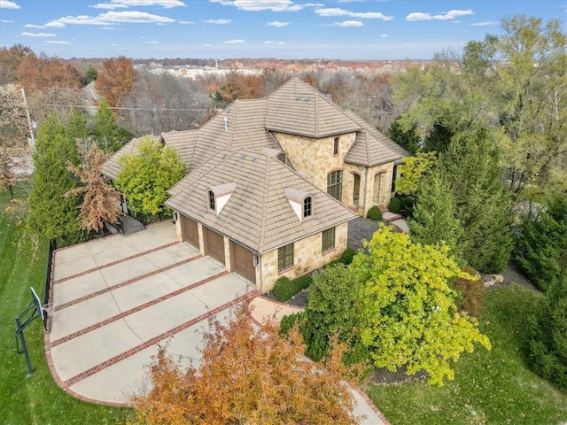 birds eye view of property