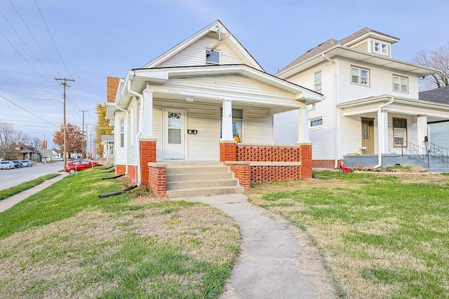 view of front of house featuring covered porch