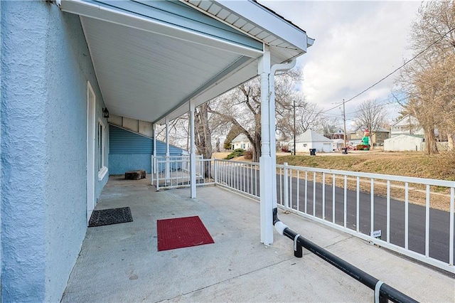 view of patio with covered porch