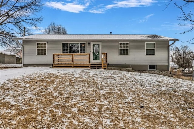 view of front of home