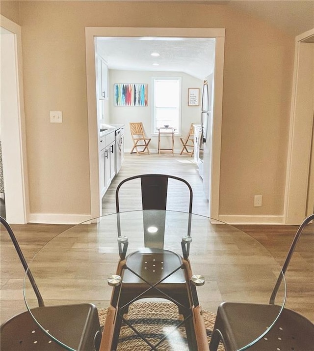 interior space featuring hardwood / wood-style floors