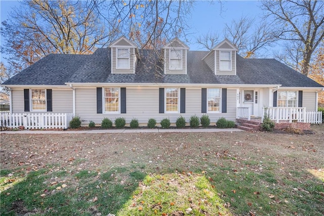 view of cape cod home