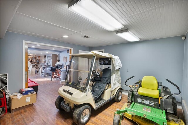 401 Taylor Rd, Independence, KS 67301 - miscellaneous room with wood finished floors and recessed lighting