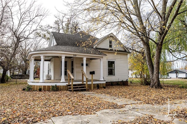 view of front of home with a porch