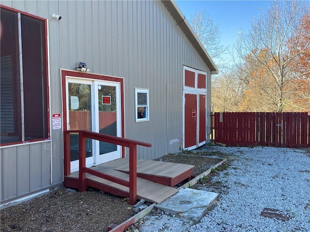 view of outbuilding