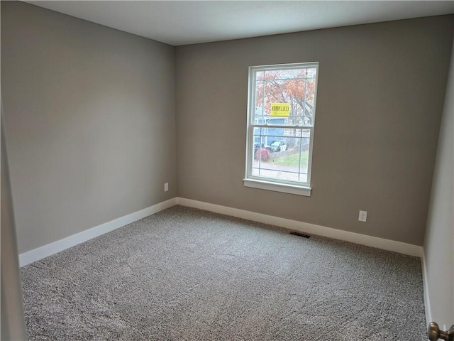 view of carpeted empty room