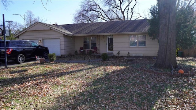 ranch-style house with a garage