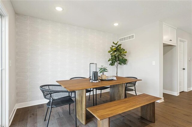 dining room featuring hardwood / wood-style flooring