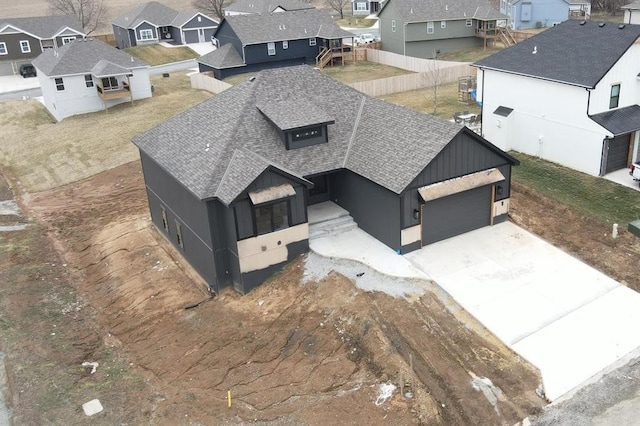 drone / aerial view featuring a residential view