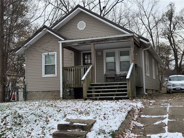 bungalow-style house with a porch