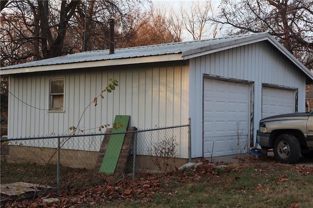 exterior space with fence