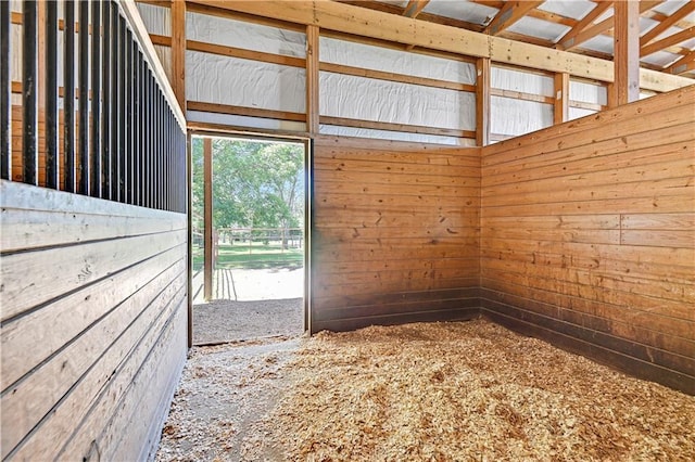 view of horse barn