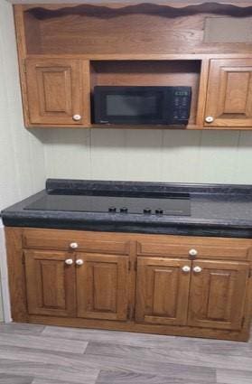 kitchen featuring light hardwood / wood-style floors