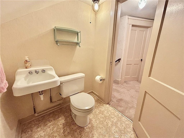 bathroom with toilet and sink