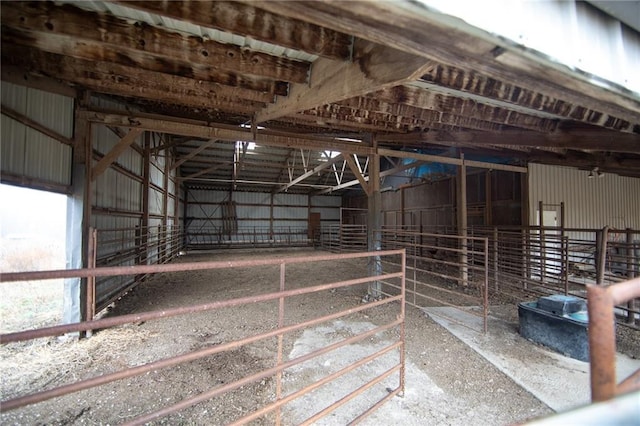 view of horse barn