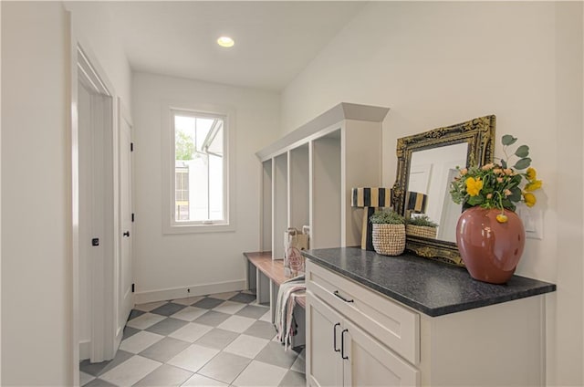 2150 NW Scenic View Dr, Riverside, MO 64150 - mudroom featuring light flooring and recessed lighting