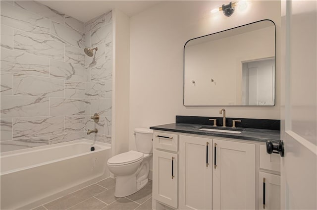 2150 NW Scenic View Dr, Riverside, MO 64150 - bathroom featuring vanity, tub / shower combination, and tile patterned floors