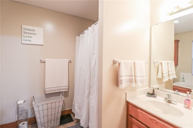 bathroom featuring vanity