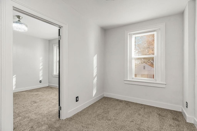 view of carpeted empty room