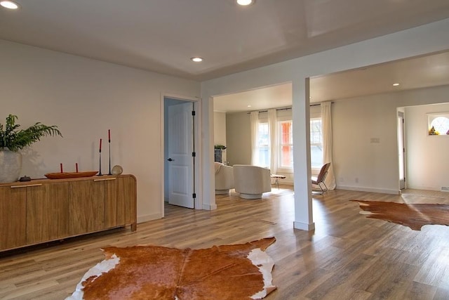 entryway featuring hardwood / wood-style flooring