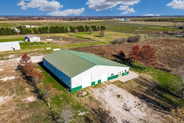 drone / aerial view with a rural view