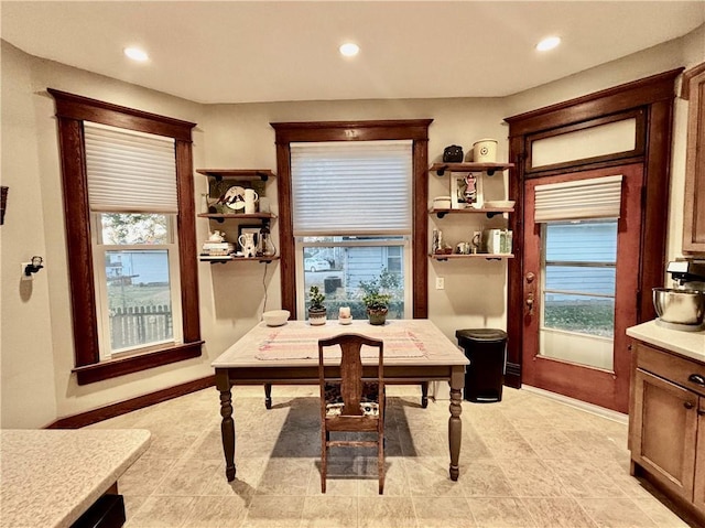 view of dining area