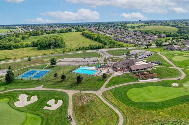 birds eye view of property