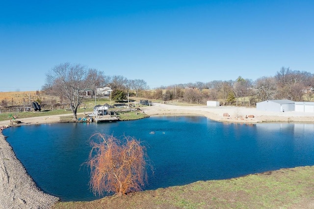 view of water feature