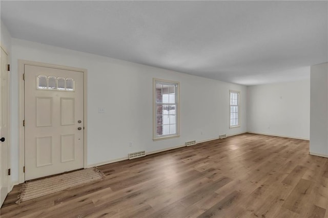 entryway featuring light hardwood / wood-style flooring