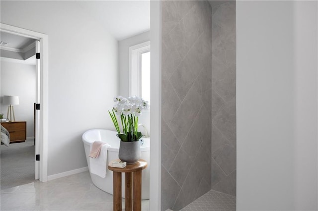 1516 NW 106th St, Kansas City, MO 64155 - bathroom with a tile shower and a soaking tub