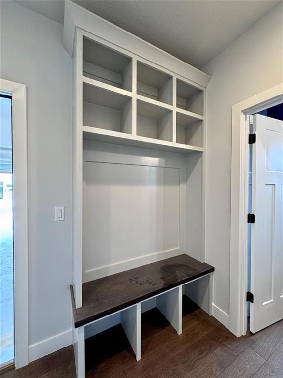 7601 NE 103rd Ter, Kansas City, MO 64157 - mudroom featuring wood finished floors and baseboards