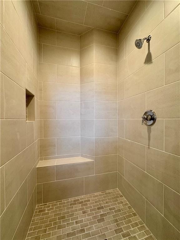 7719 NE 103rd Ter, Kansas City, MO 64157 - bathroom featuring a tile shower