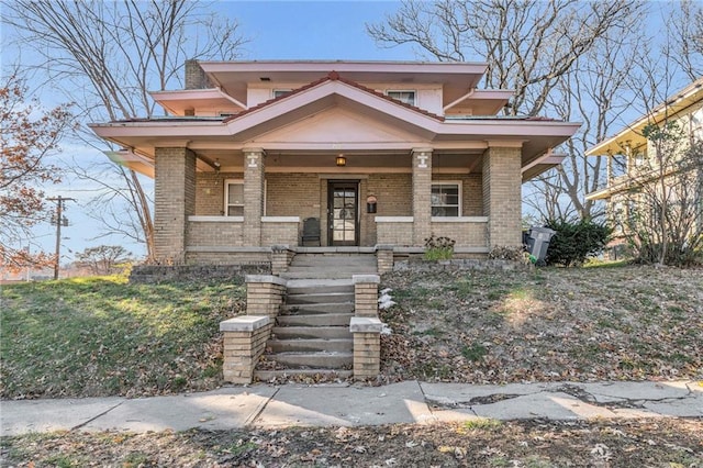 bungalow-style house with a porch