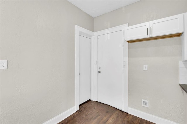 interior space featuring dark hardwood / wood-style flooring